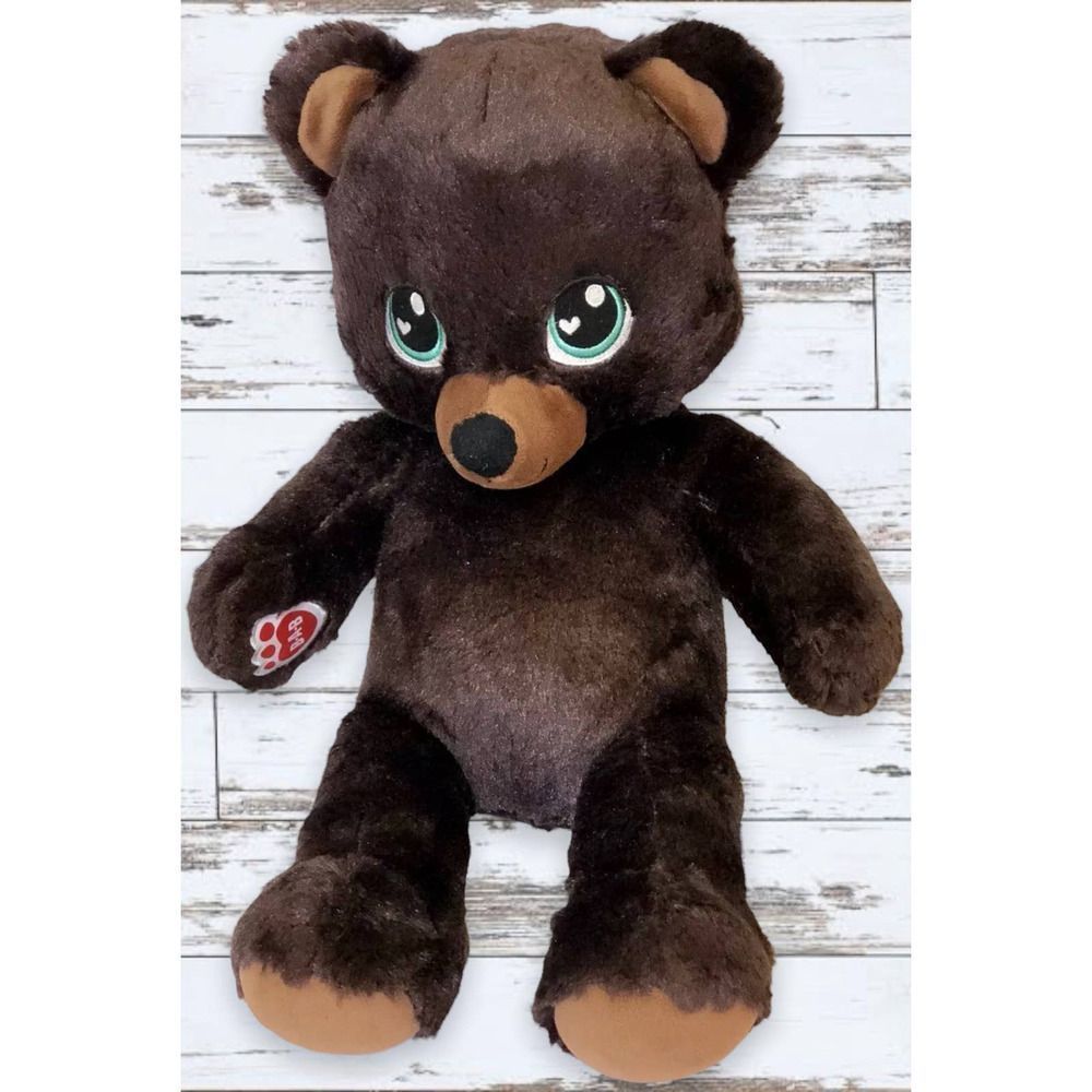 Build A Bear Dark Brown Sweet Scented Candy Stuffed Teddy Bear 16" Plush 2016
